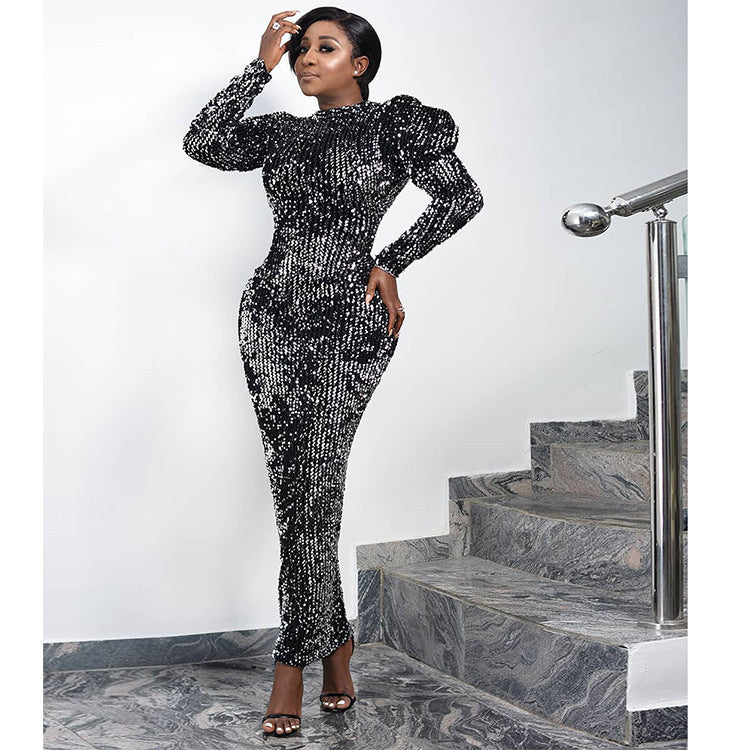 Sequin Fabric Dress