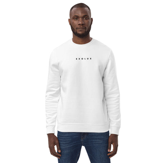 Signature Logo Unisex white eco sweatshirt